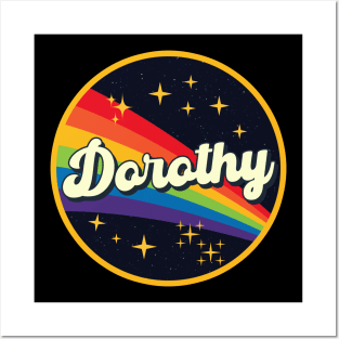 Dorothy // Rainbow In Space Vintage Style Posters and Art